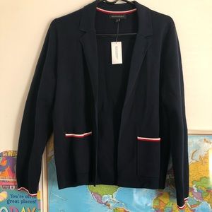 NWT Banana Republic Navy sweater blazer